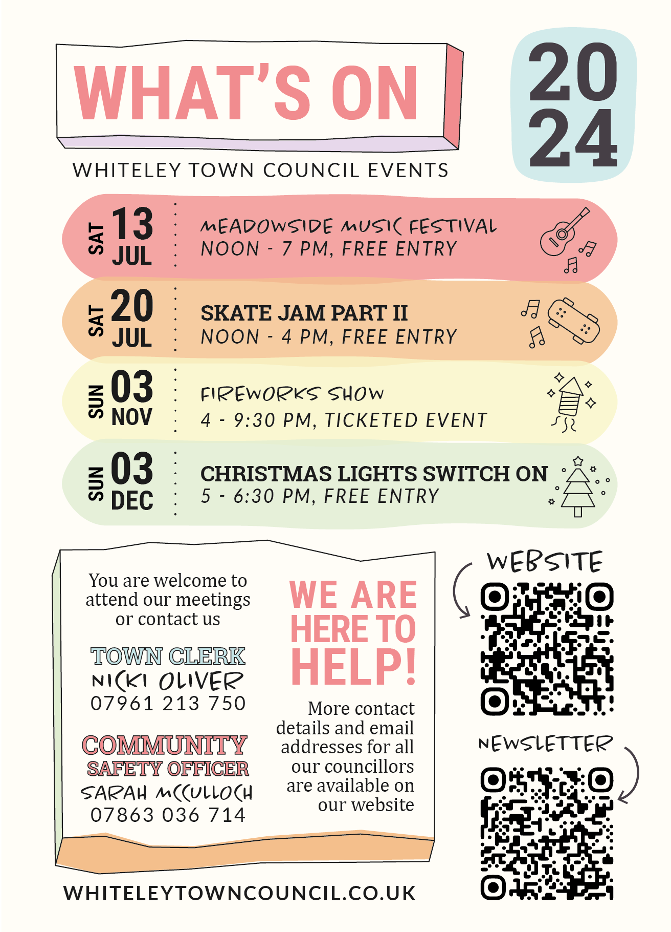 What’s on in Whiteley Flyers 24/25